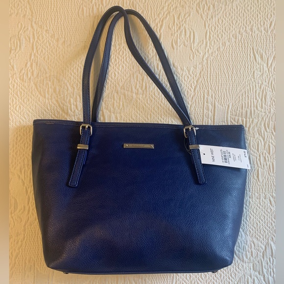 Nine West “IT GIRL” Shoulder Bag in Dark Blue - Picture 1 of 5
